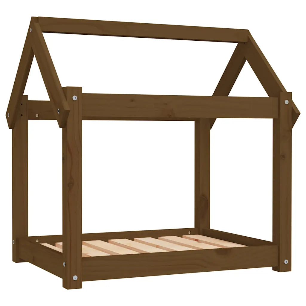 Cuccia per cani in legno massello di pino 71x55x70 cm