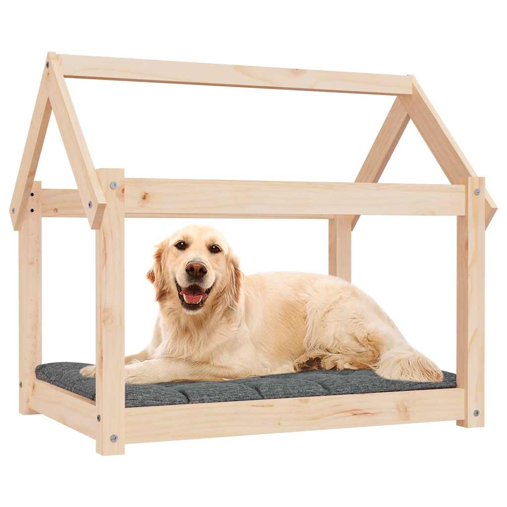 Cuccia per Cani 81x60x70 cm in Legno Massello di Pino