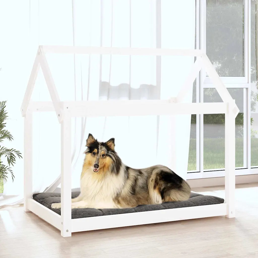 Cuccia per cani in legno massello di pino 101x70x90 cm