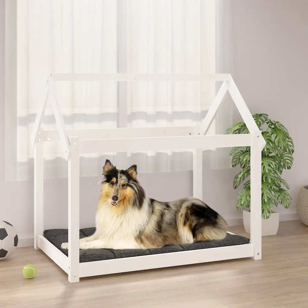 Cuccia per cani in legno massello di pino 101x70x90 cm