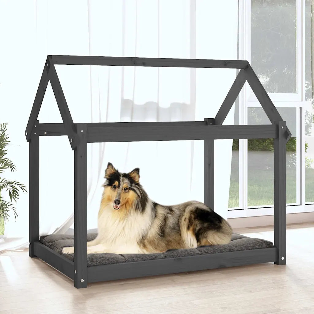 Cuccia per cani in legno massello di pino 101x70x90 cm