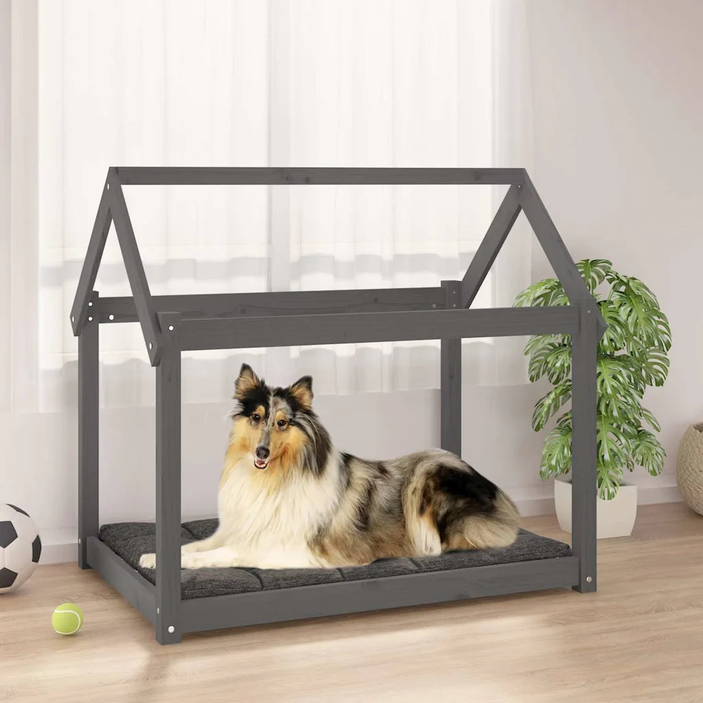 Cuccia per cani in legno massello di pino 101x70x90 cm