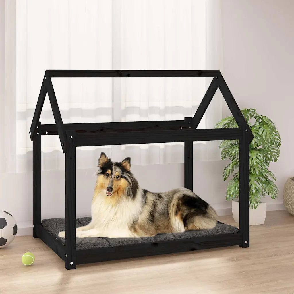 Cuccia per cani in legno massello di pino 101x70x90 cm