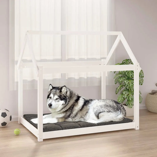 Cuccia per cani in legno di pino 111x80x100 cm