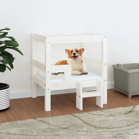 Cuccia per cani 55,5x53,5x60 cm in legno massello di pino