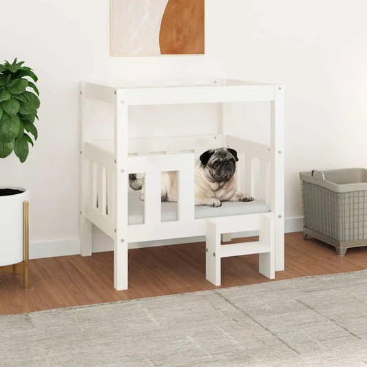 Cuccia per cani 65,5x50,5x70 cm in legno massello di pino