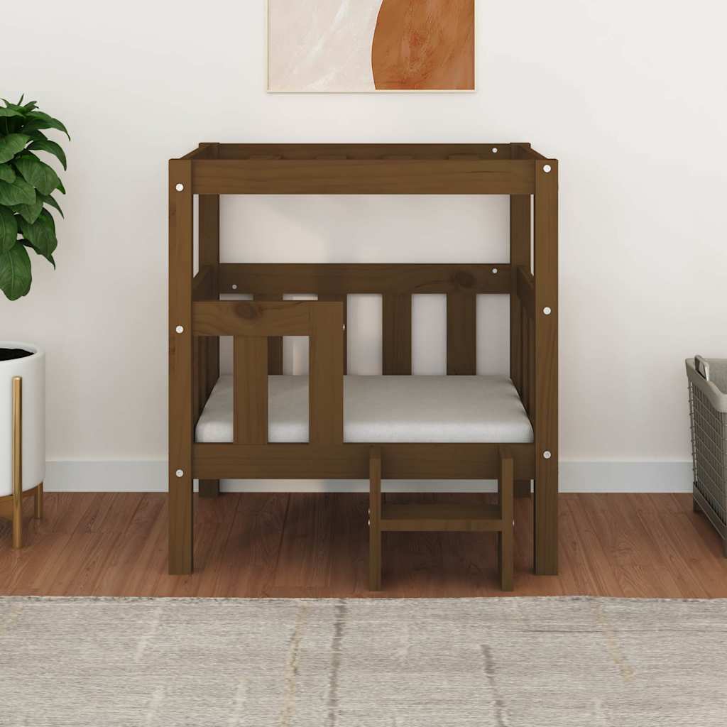 Cuccia per Cani Ambra 65,5x50,5x70 cm in Legno Massello di Pino