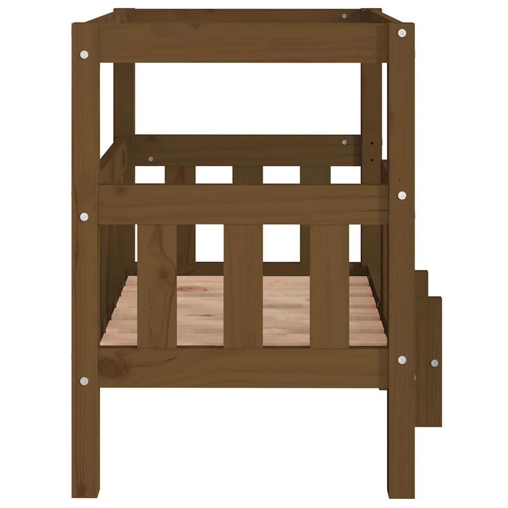 Cuccia per Cani Ambra 65,5x50,5x70 cm in Legno Massello di Pino