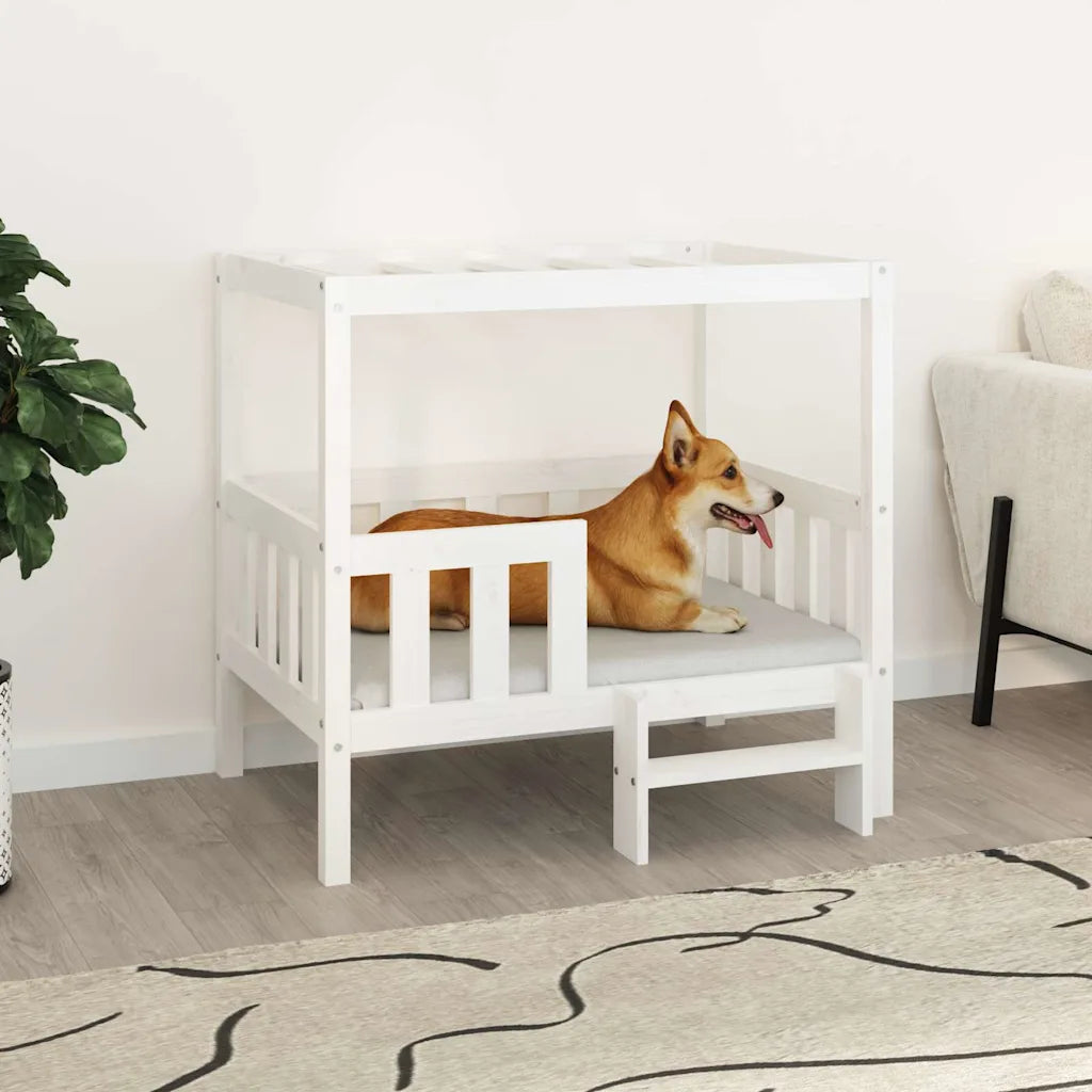Cuccia per cani 95,5x73,5x90 cm in legno massello di pino