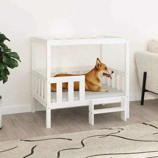Cuccia per cani 95,5x73,5x90 cm in legno massello di pino