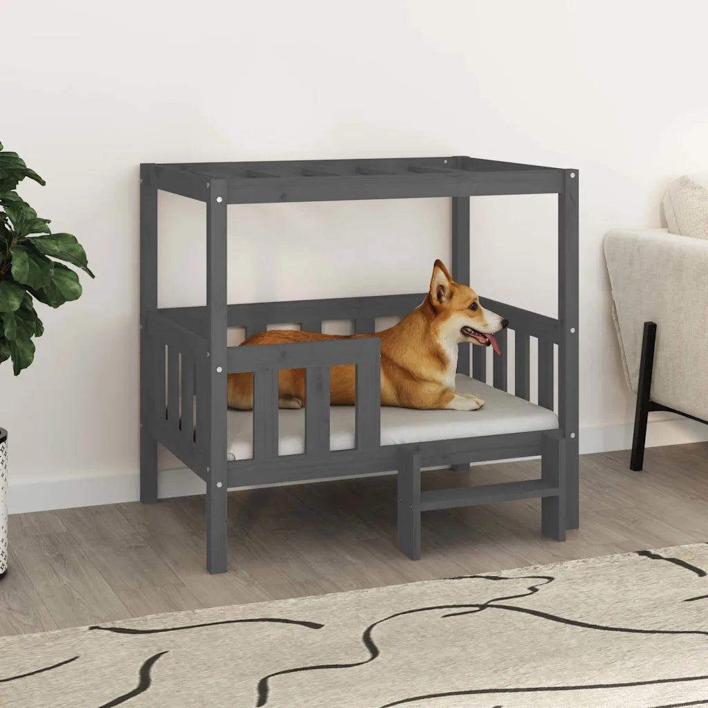 Cuccia per cani 95,5x73,5x90 cm in legno massello di pino
