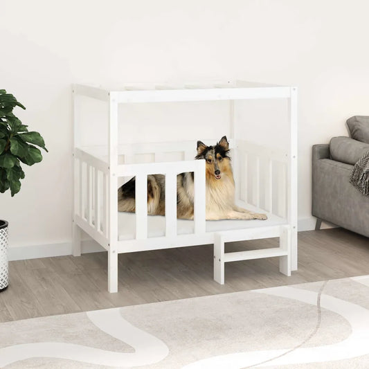 Cuccia per cani 105,5x83,5x100 cm in legno massello di pino