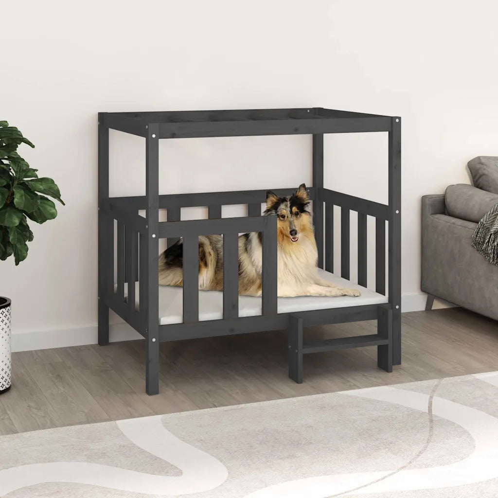 Cuccia per cani 105,5x83,5x100 cm in legno massello di pino