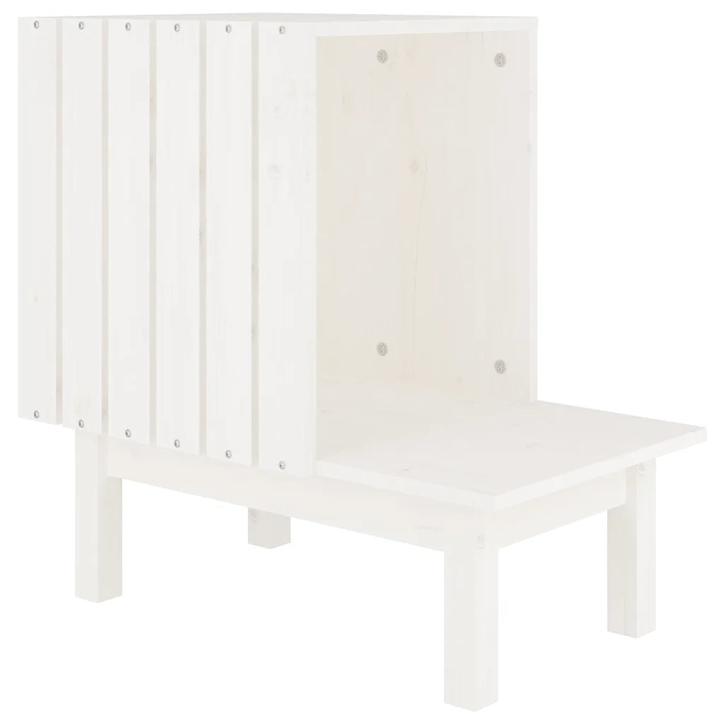 Casetta per gatti 60x36x60 cm in legno massello di pino