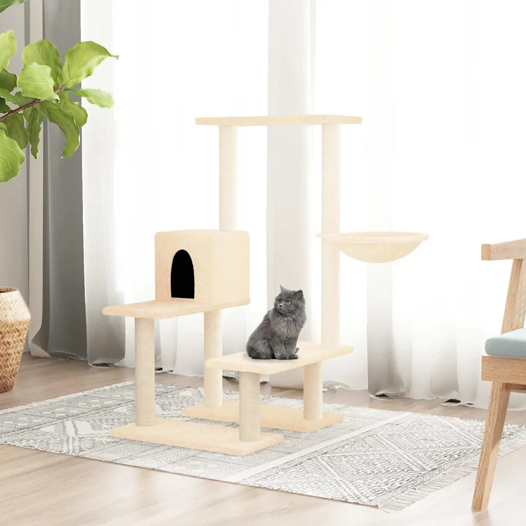 Albero per gatti con tiragraffi in sisal 47,5x60x94,5 cm
