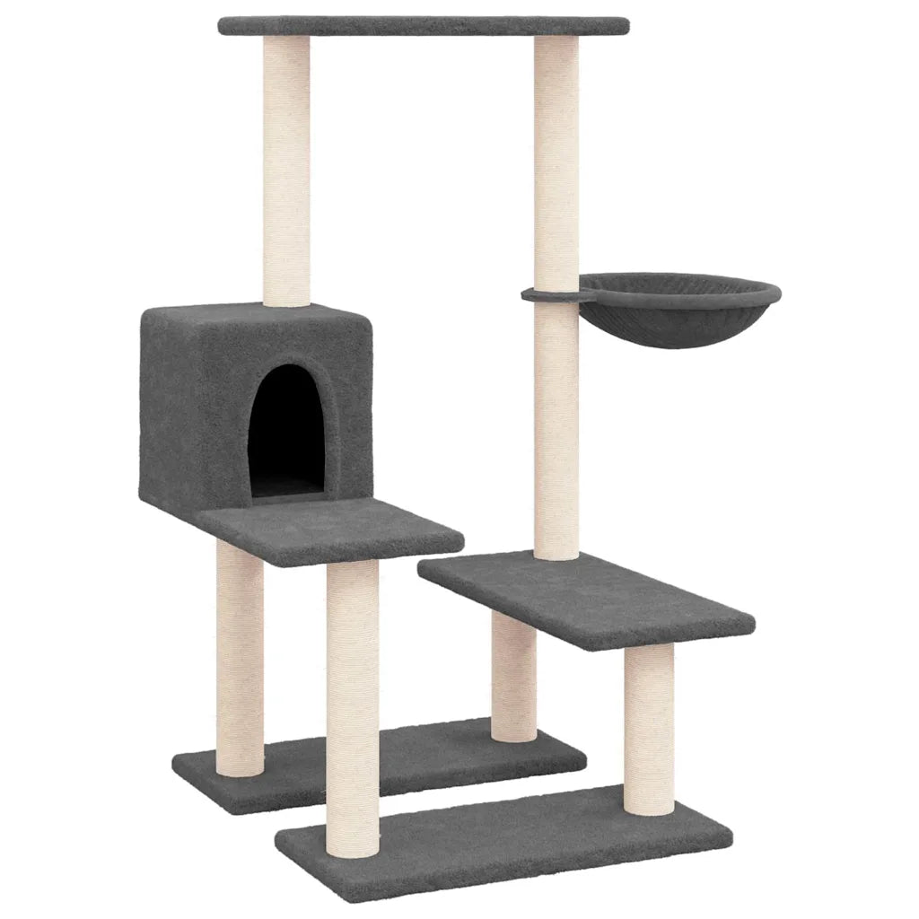 Albero per gatti con tiragraffi in sisal 47,5x60x94,5 cm