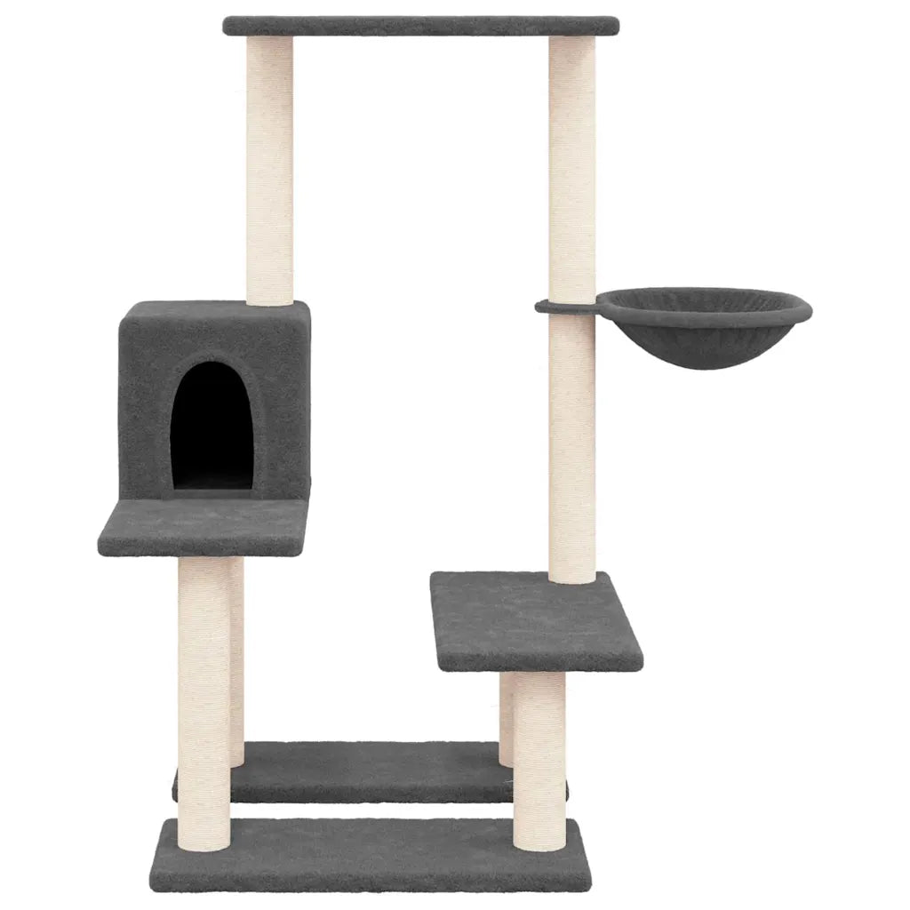 Albero per gatti con tiragraffi in sisal 47,5x60x94,5 cm