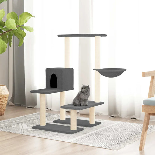 Albero per gatti con tiragraffi in sisal 47,5x60x94,5 cm