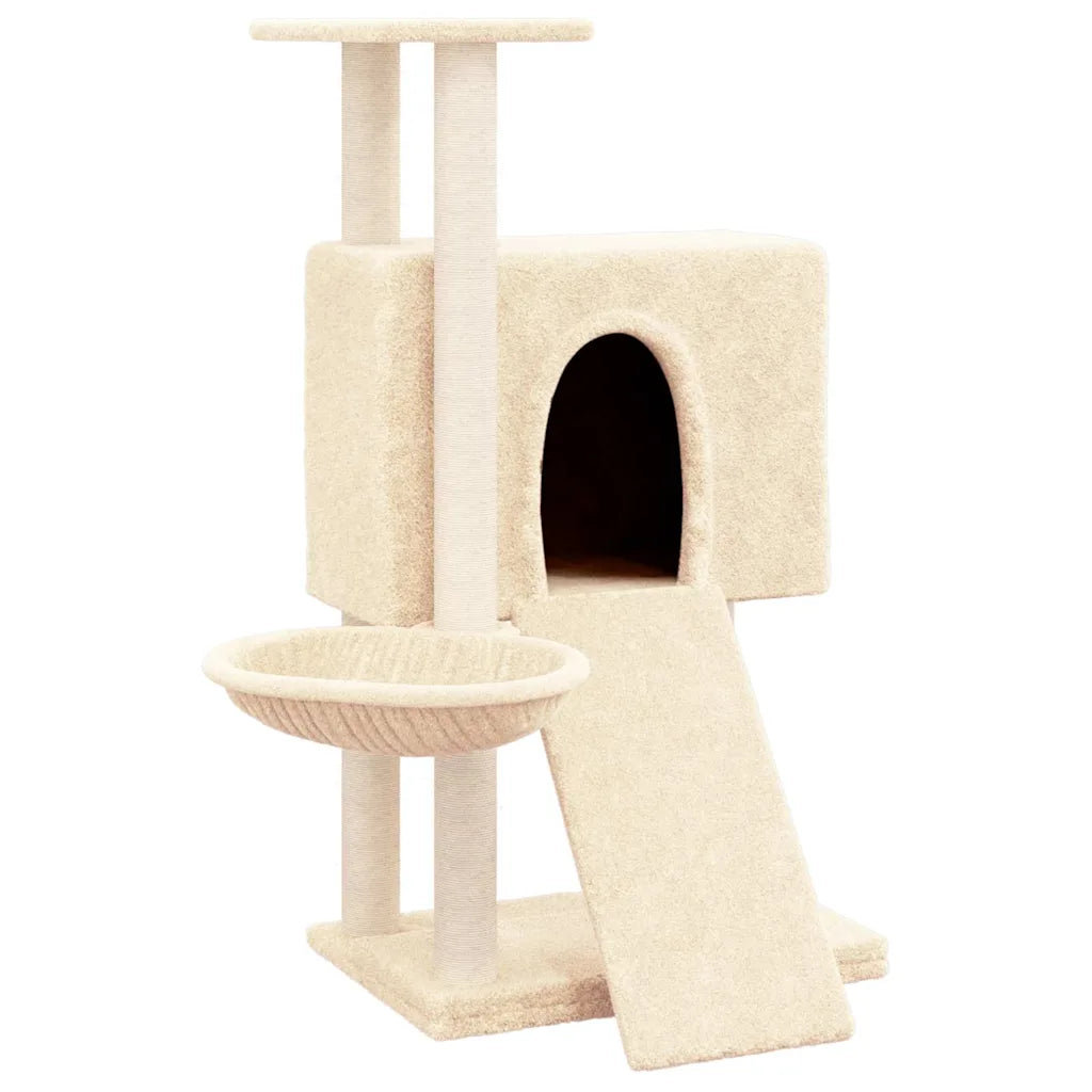 Albero per gatti con tiragraffi in sisal 71,5x60x96 cm