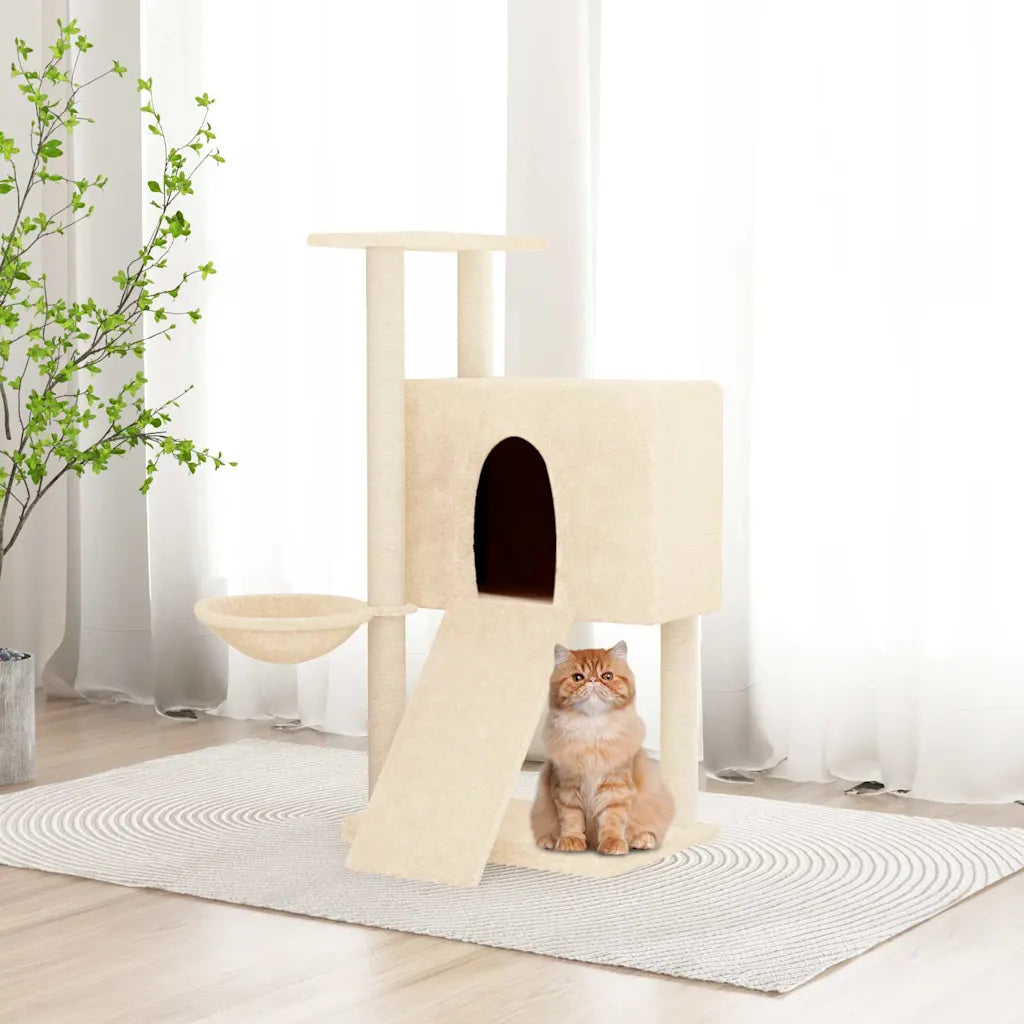 Albero per gatti con tiragraffi in sisal 71,5x60x96 cm