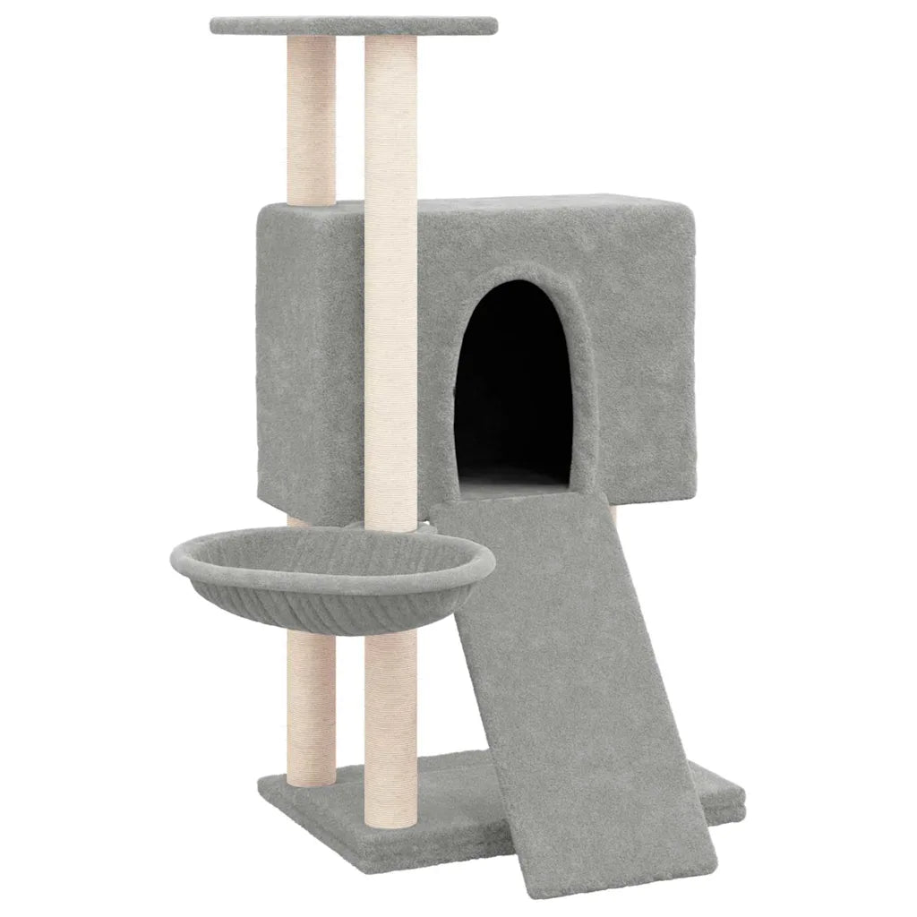 Albero per gatti con tiragraffi in sisal 71,5x60x96 cm