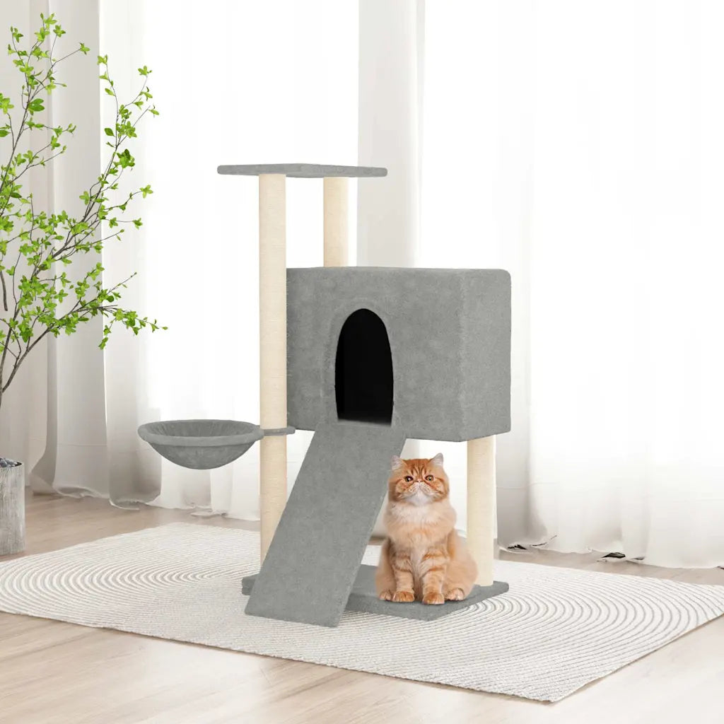 Albero per gatti con tiragraffi in sisal 71,5x60x96 cm