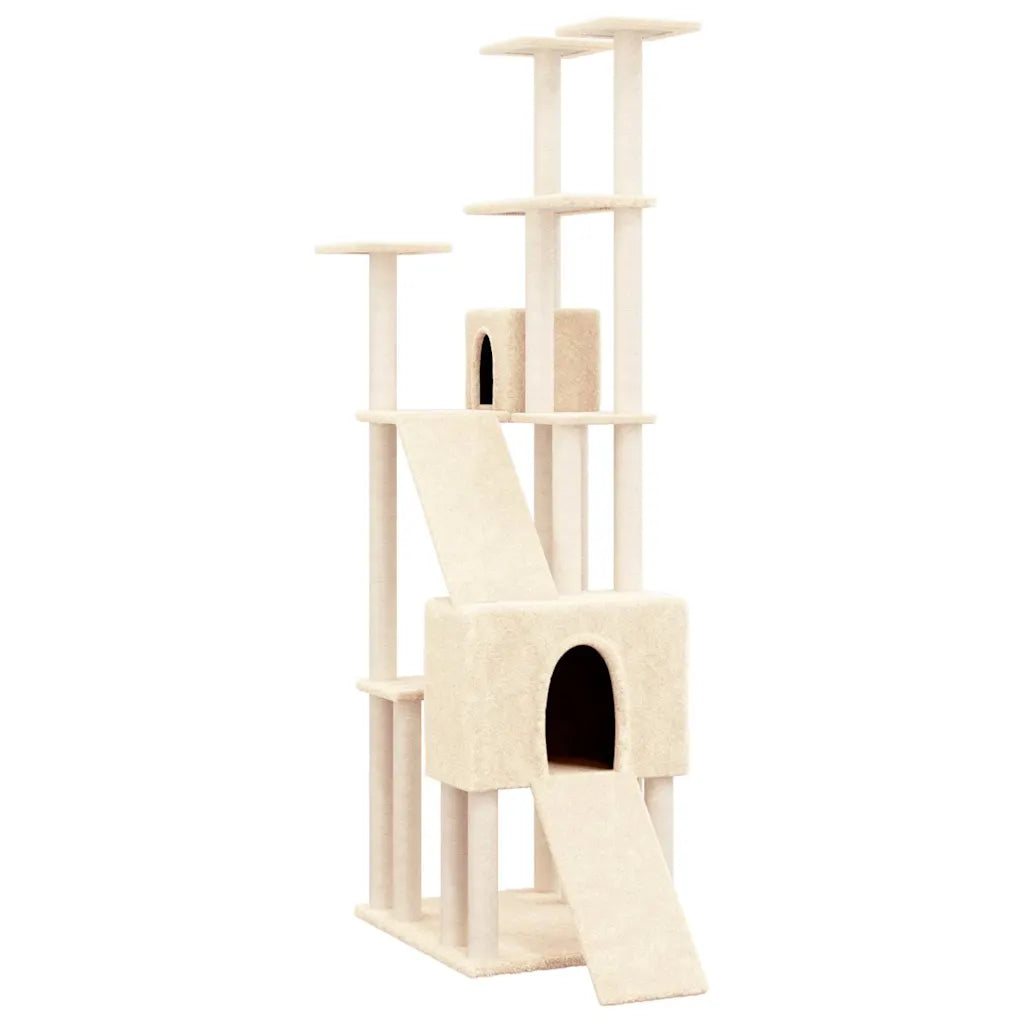 Albero per gatti con tiragraffi in sisal 47,5x94x190 cm