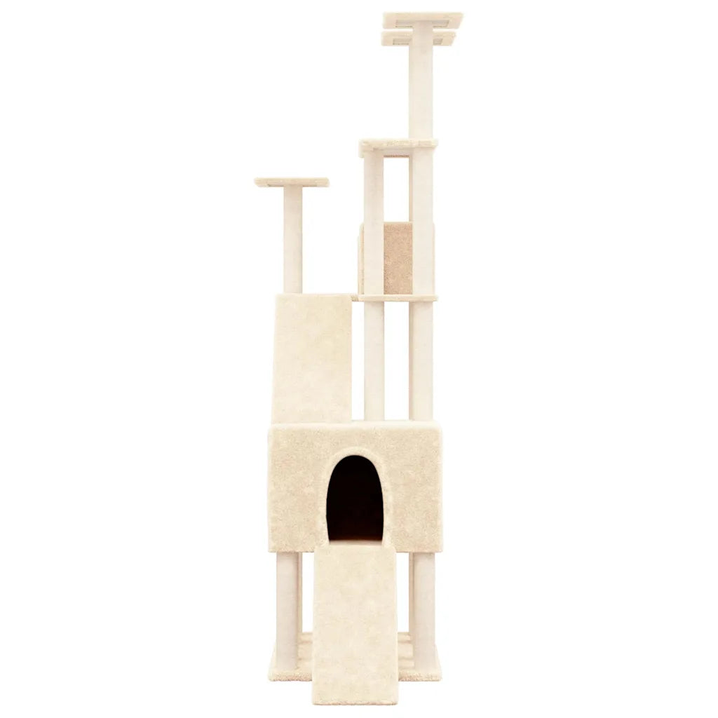 Albero per gatti con tiragraffi in sisal 47,5x94x190 cm