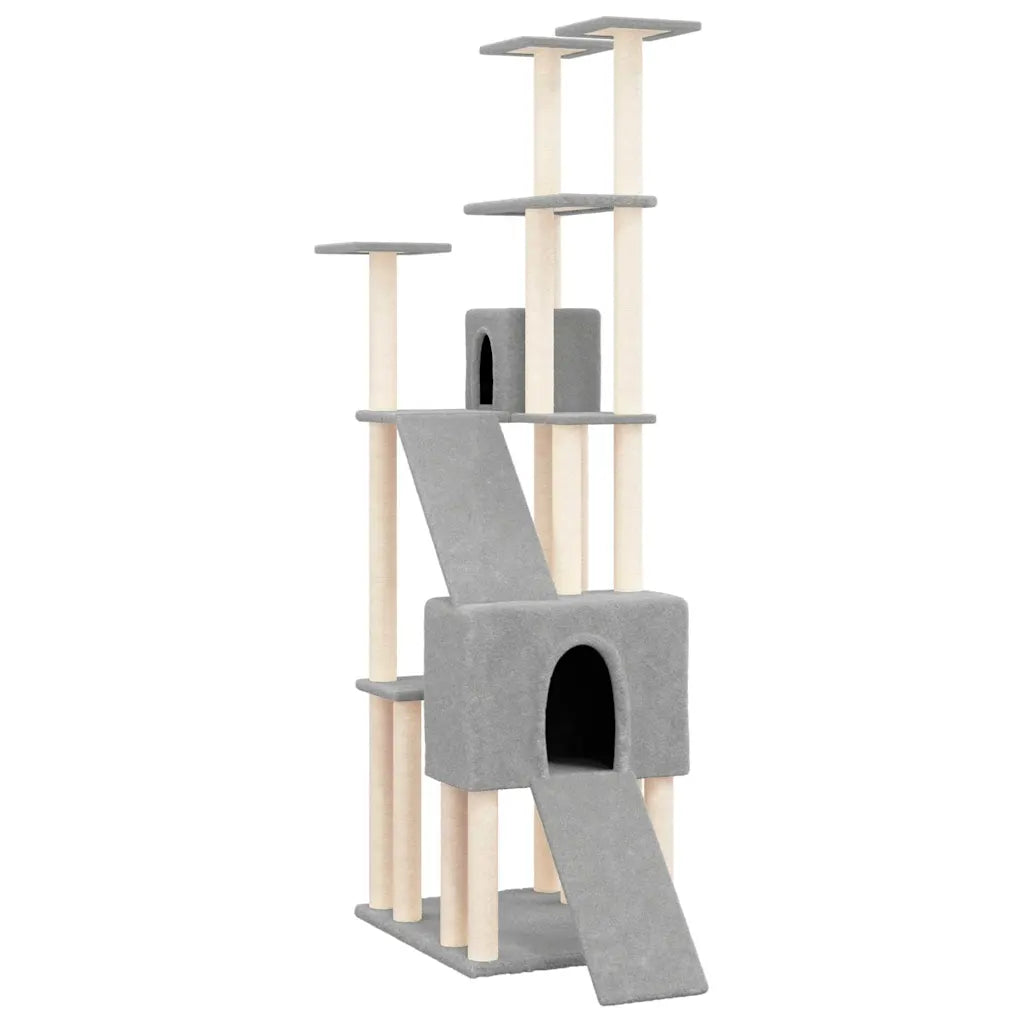 Albero per gatti con tiragraffi in sisal 47,5x94x190 cm