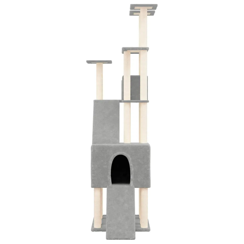 Albero per gatti con tiragraffi in sisal 47,5x94x190 cm