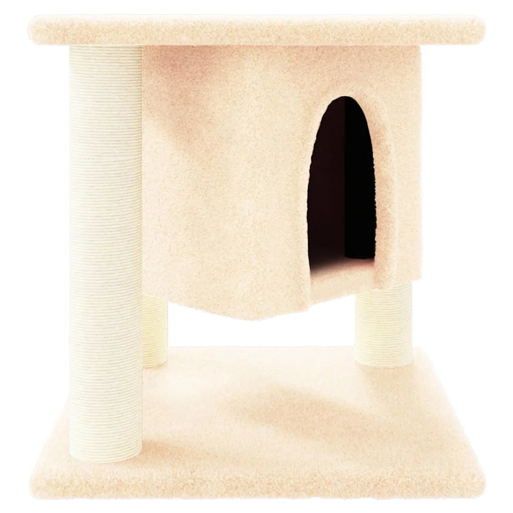 Albero per gatti con tiragraffi in sisal 35x35x37 cm