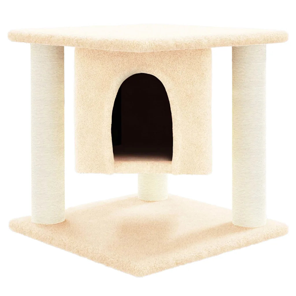 Albero per gatti con tiragraffi in sisal 35x35x37 cm