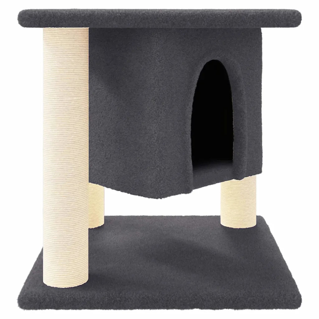 Albero per gatti con tiragraffi in sisal 35x35x37 cm