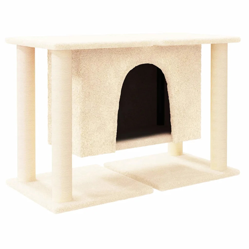 Albero per gatti con tiragraffi in sisal 74x35x50 cm