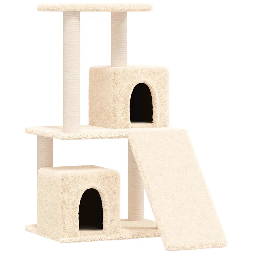 Albero per gatti con tiragraffi in sisal 47,5x66x82 cm grigio