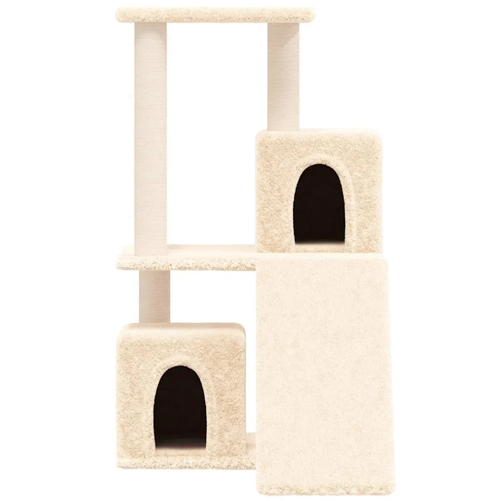 Albero per gatti con tiragraffi in sisal 47,5x66x82 cm grigio