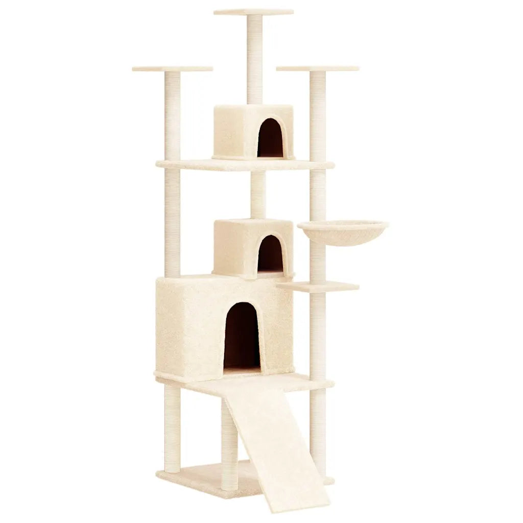 Albero per gatti con tiragraffi in sisal 47,5x78x175 cm