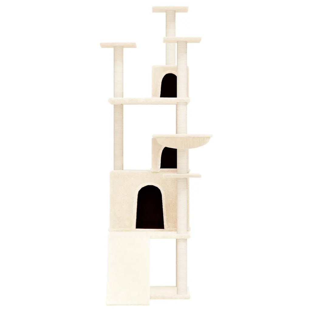 Albero per gatti con tiragraffi in sisal 47,5x78x175 cm