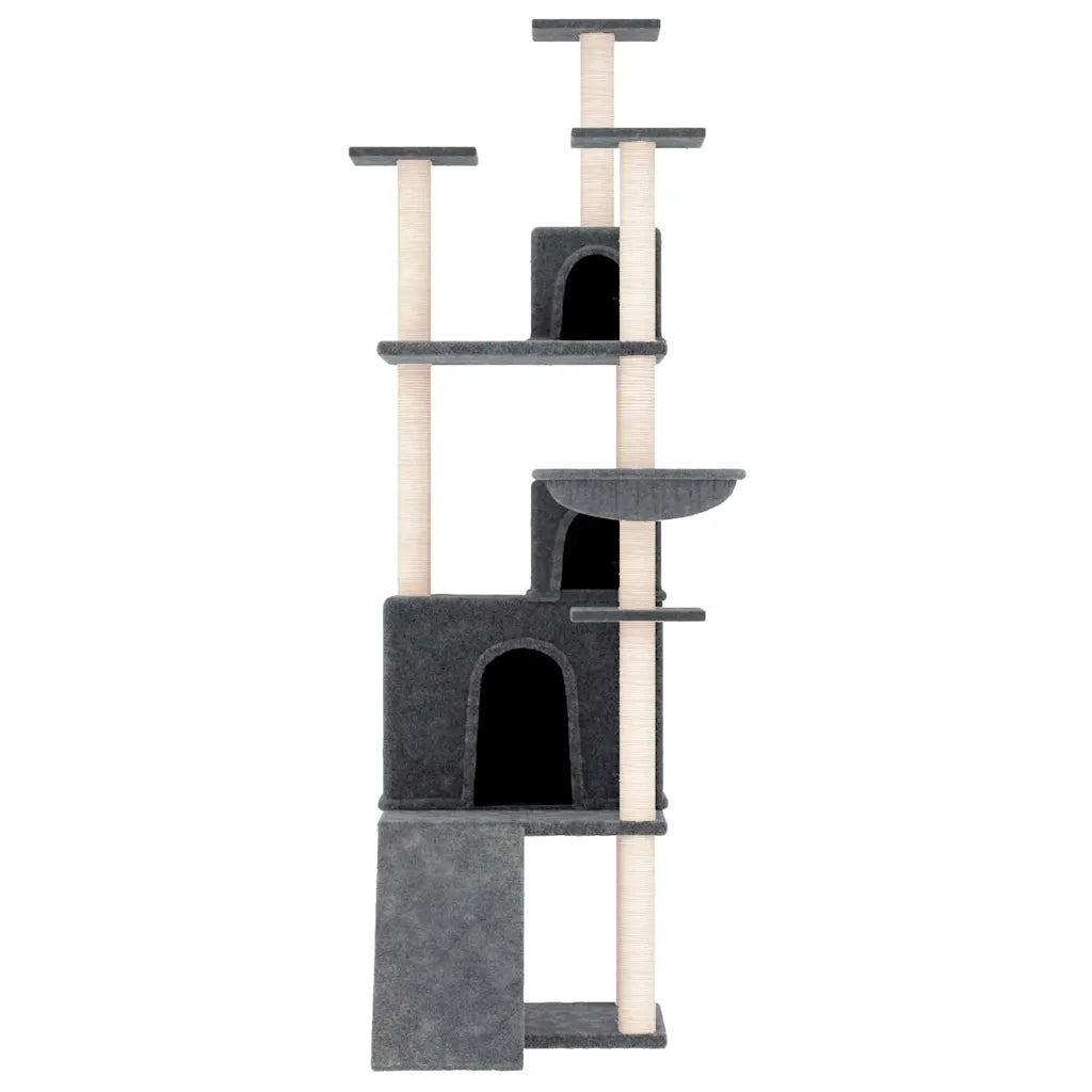 Albero per gatti con tiragraffi in sisal 47,5x78x175 cm