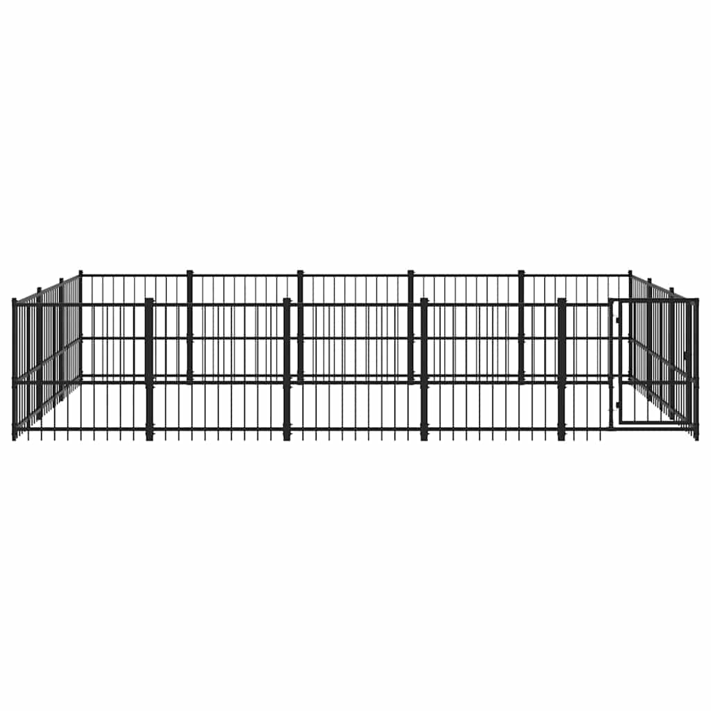 Gabbia per Cani da Esterno in Acciaio 14,11 m²