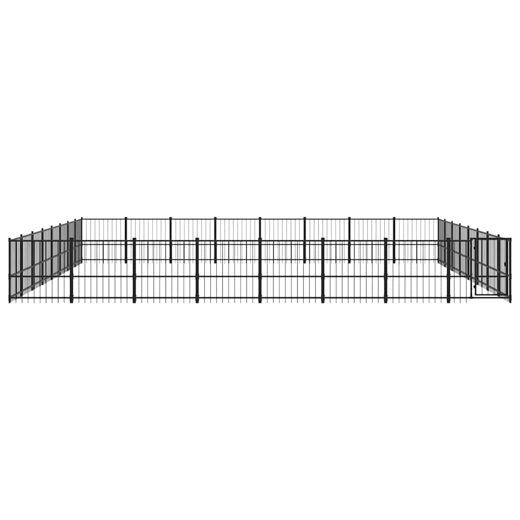 Gabbia per Cani da Esterno in Acciaio 60,22 m²