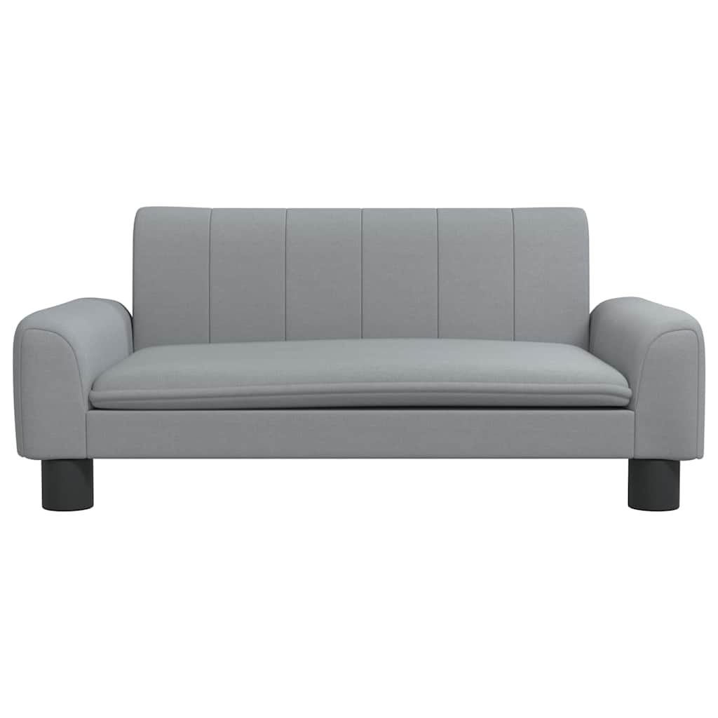 Lettino per Cani Grigio Chiaro 70x45x30 cm in Tessuto