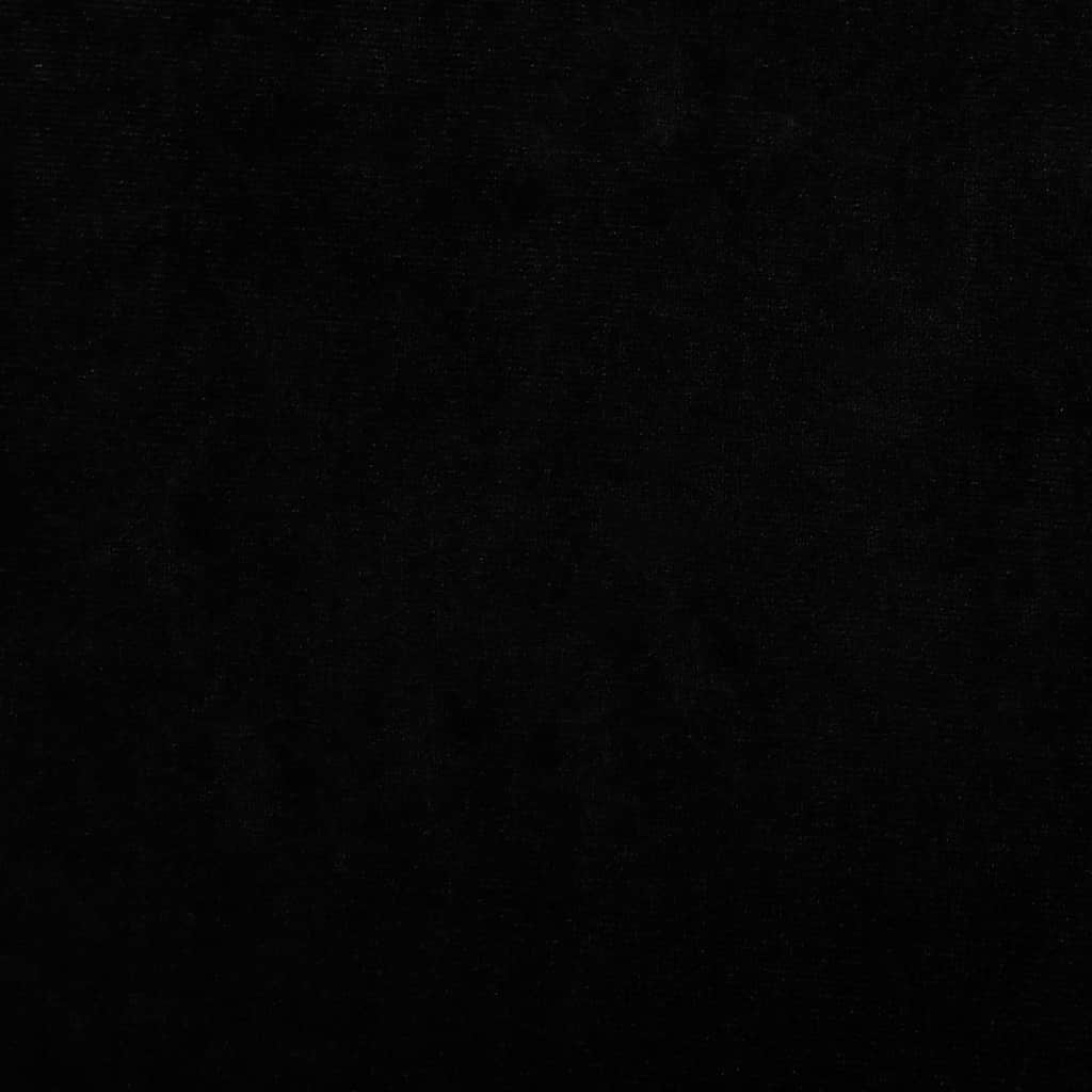 Lettino per Cani Nero 70x45x30 cm in Velluto