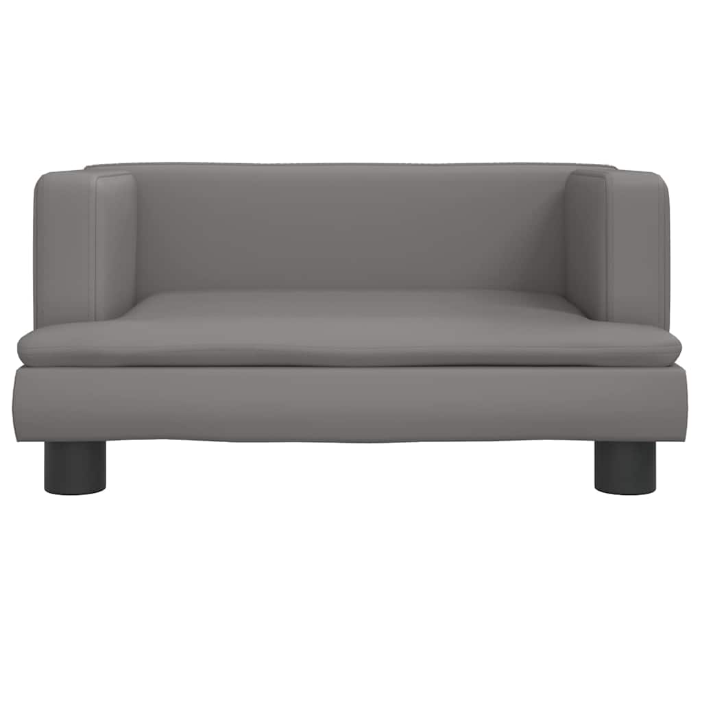 Lettino per Cani Grigio 60x40x30 cm in Similpelle