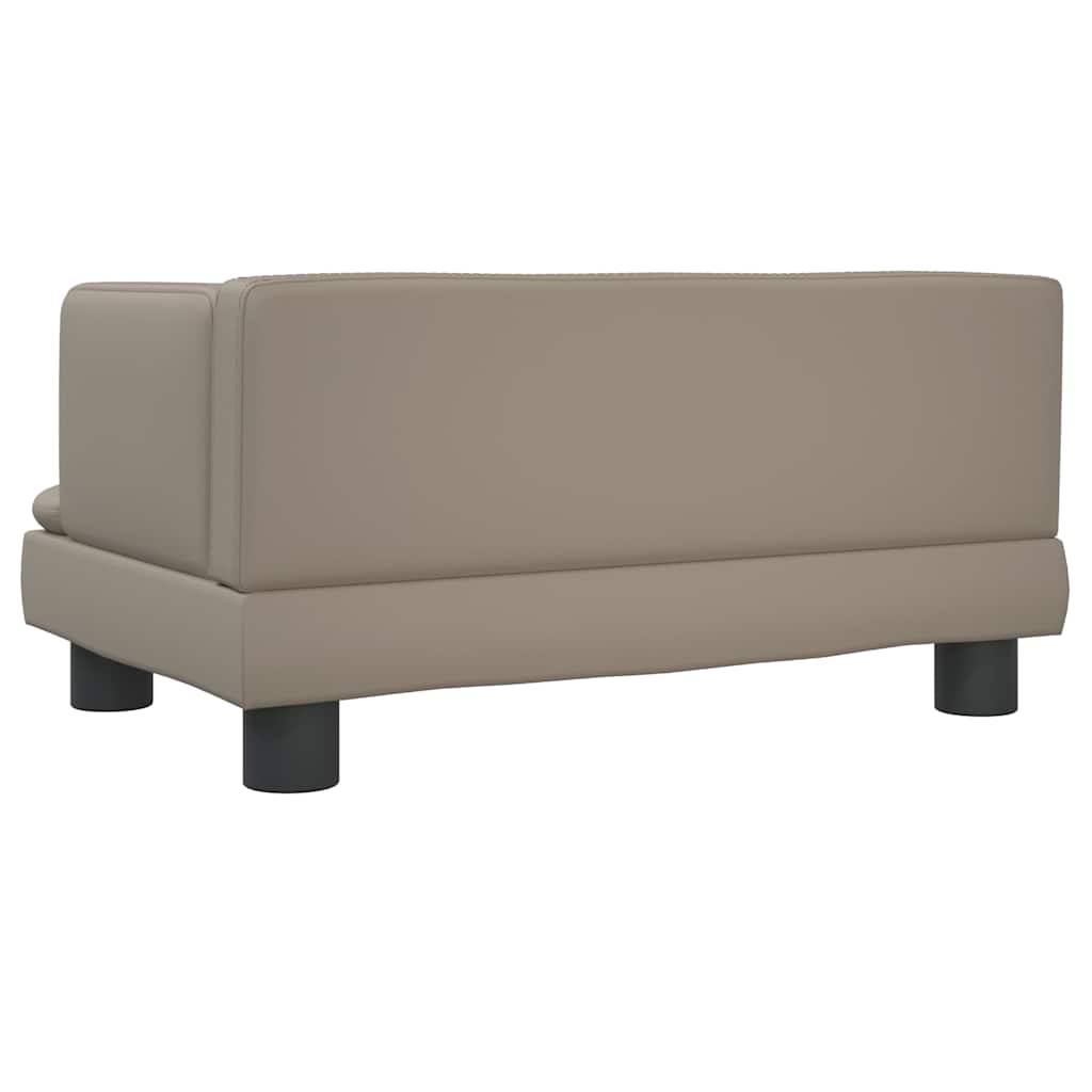 Lettino per Cani Cappuccino 60x40x30 cm in Similpelle