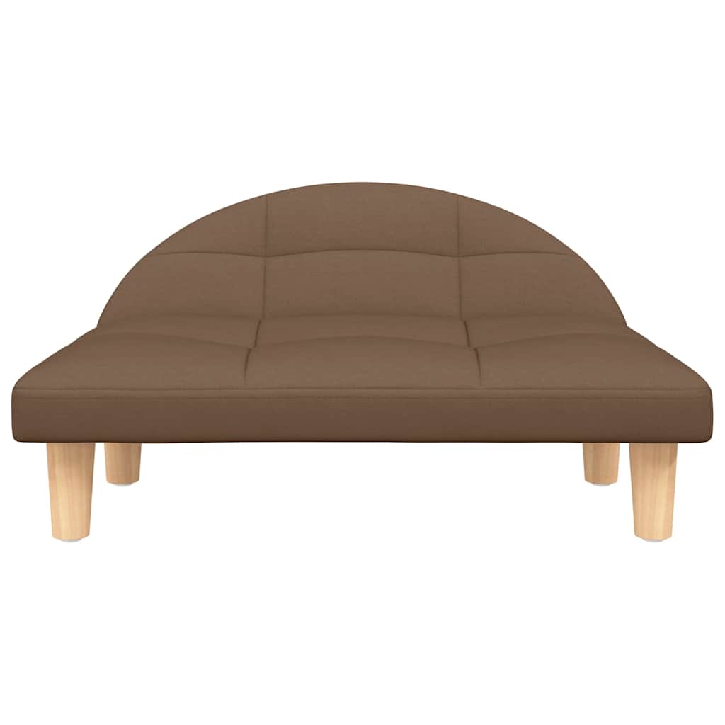Lettino per Cani Marrone 70x52x30 cm in Tessuto
