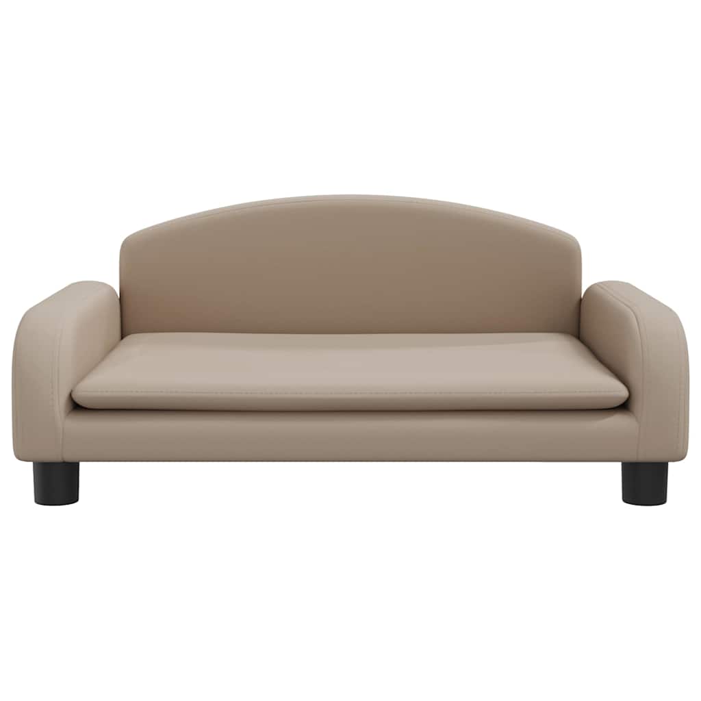 Lettino per Cani Cappuccino 70x45x30 cm in Similpelle