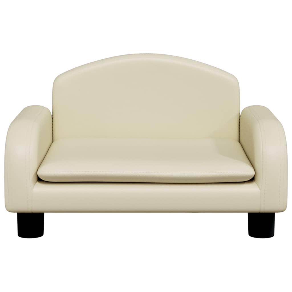 Lettino per Cani Crema 50x40x30 cm in Similpelle