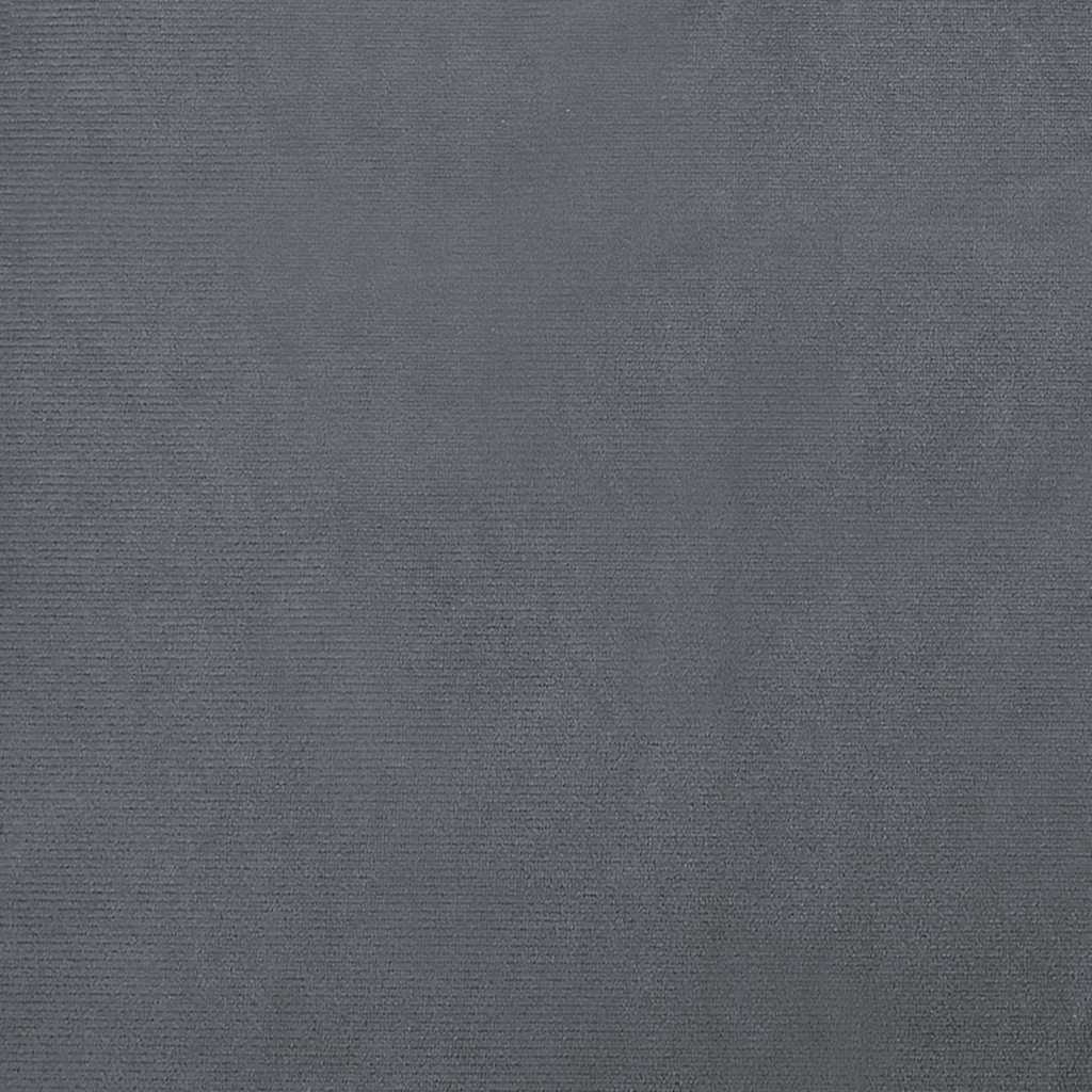 Lettino per Cani Grigio Scuro 100x54x33 cm in Velluto