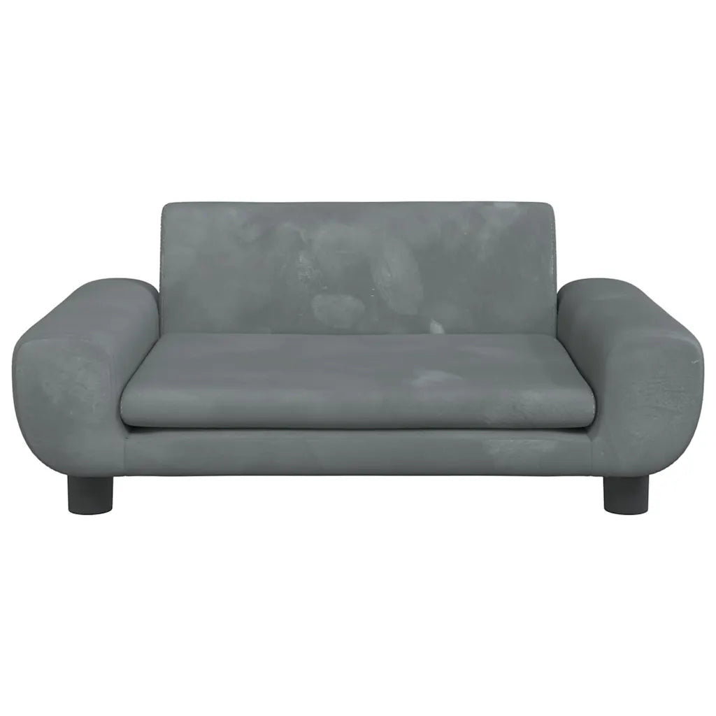 Lettino per cani 70x45x33 cm in velluto